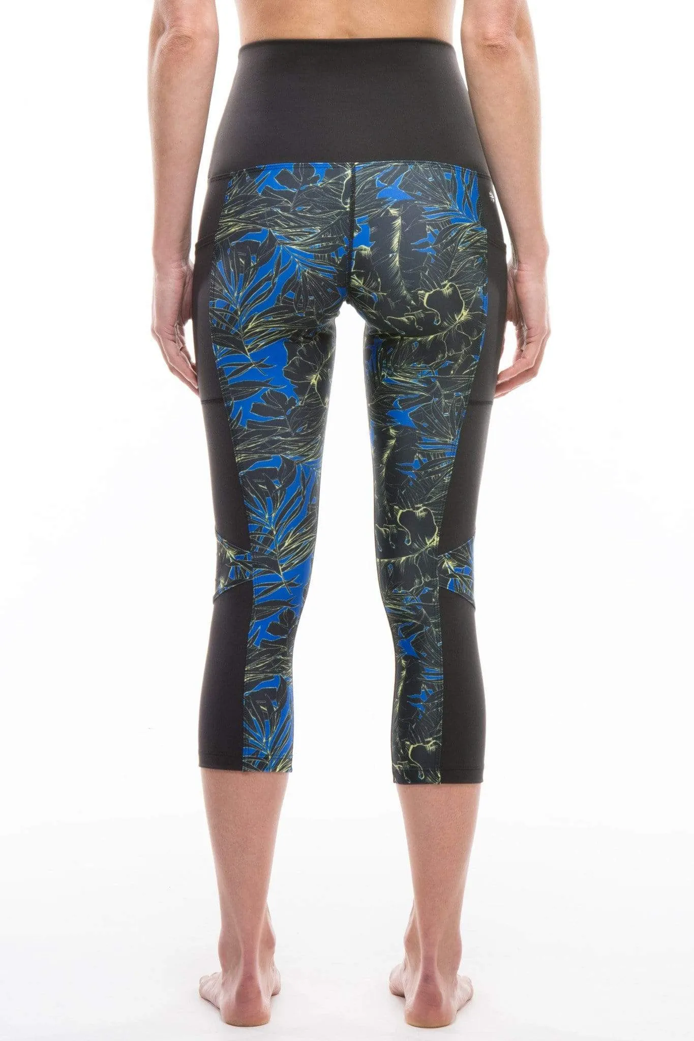 Midnight Jungle | Keala High Waist Capri