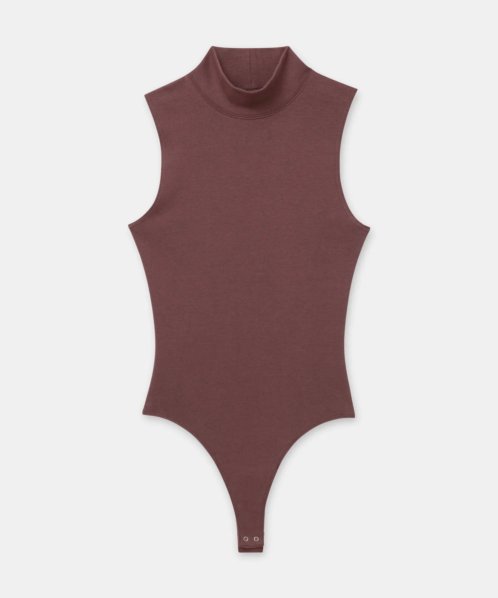 Modal Cashmere Sleeveless Mockneck Bodysuit