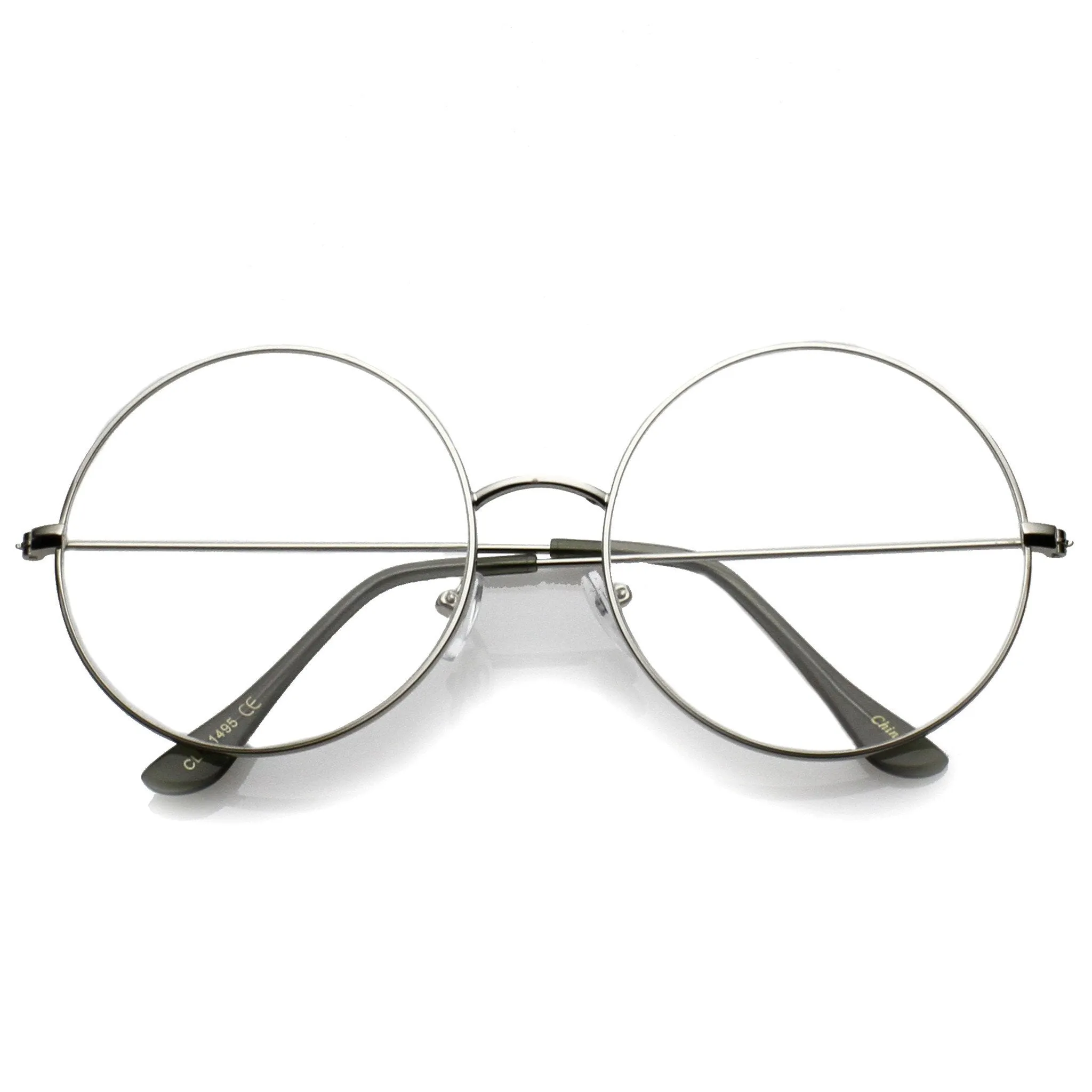 Modern Slim Round Clear Lens Dapper Glasses