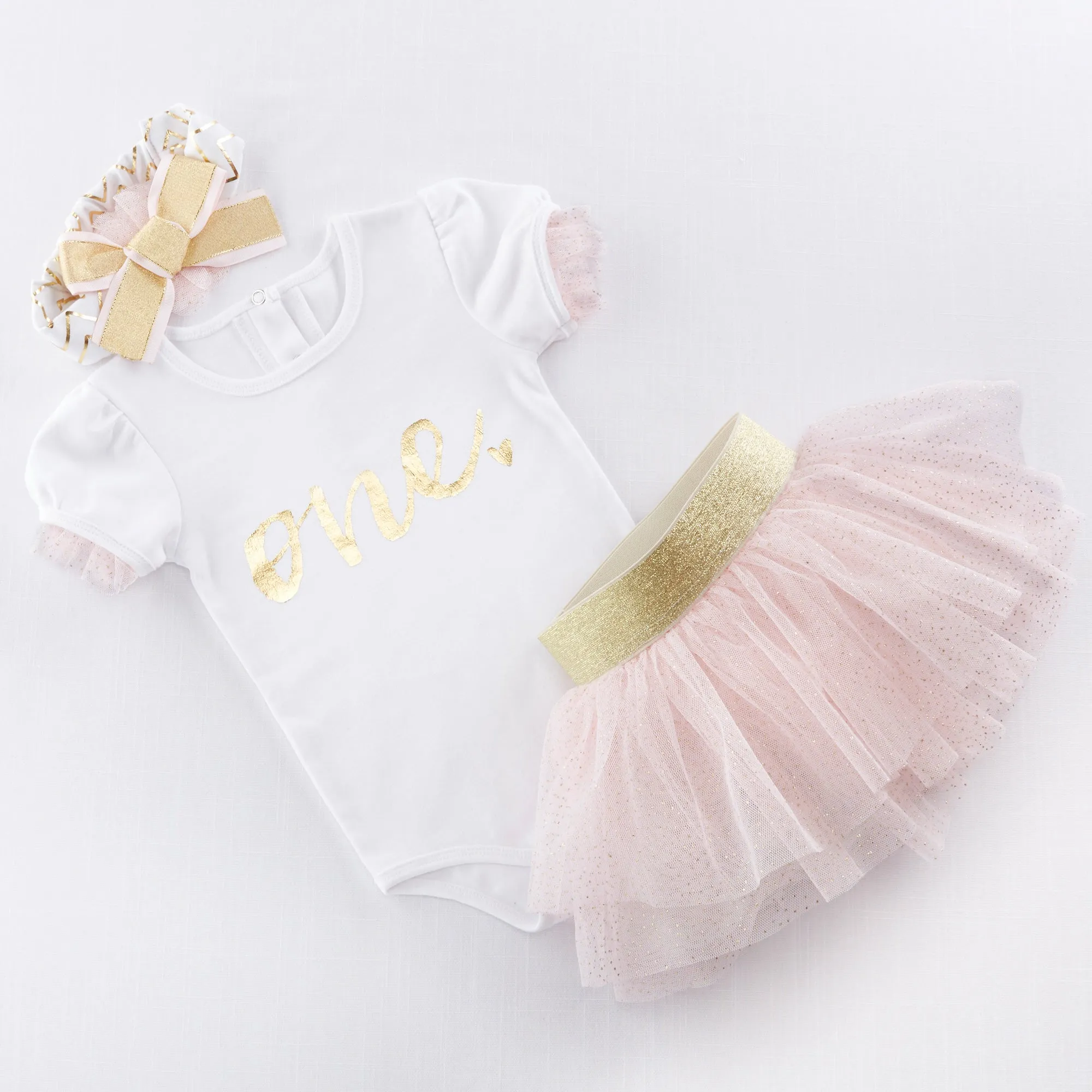 My First Birthday 3 Piece Tutu Outfit