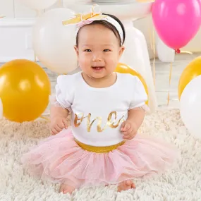 My First Birthday 3 Piece Tutu Outfit