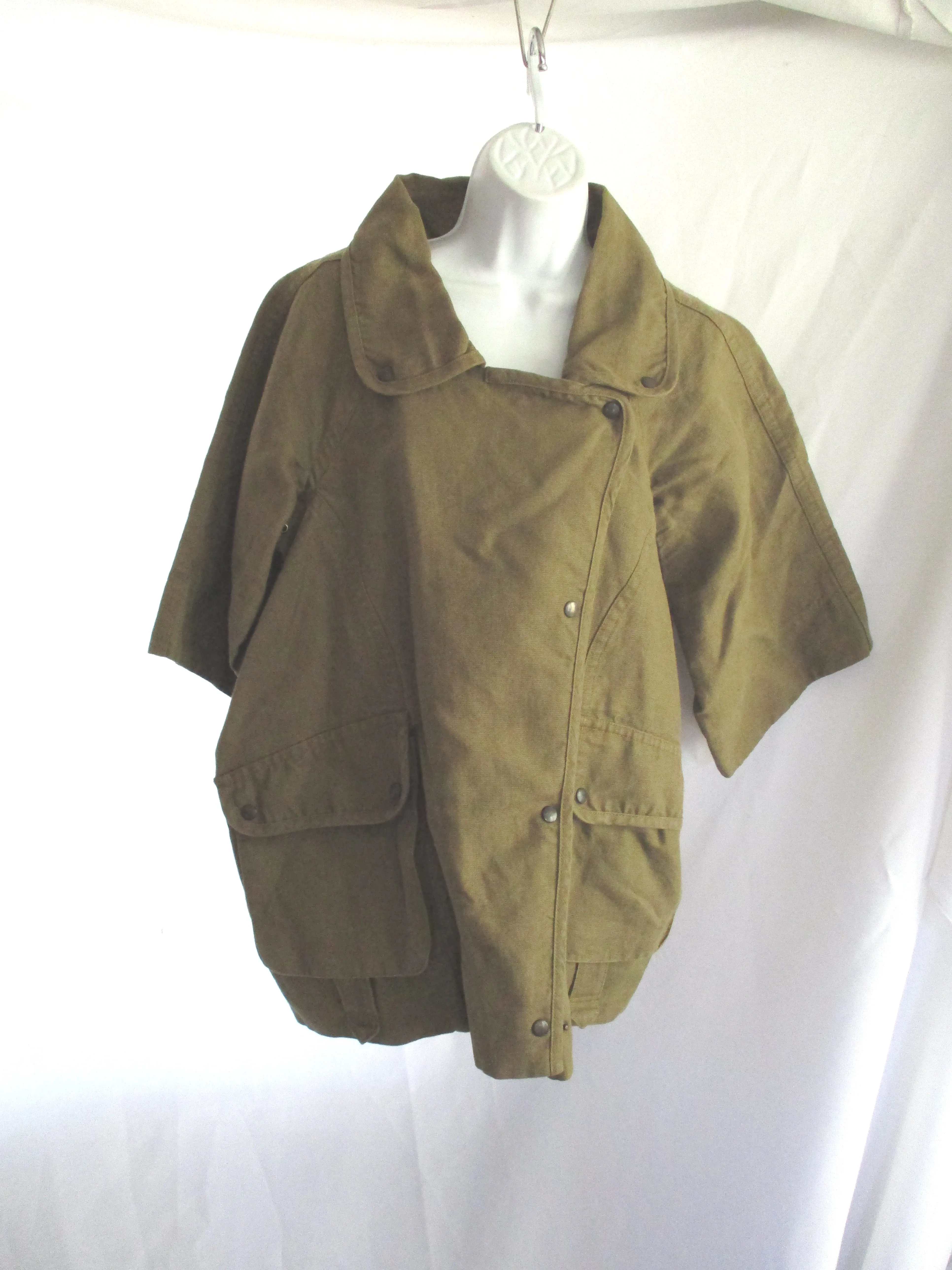 NEW ISABEL MARANT 1501 Linen Cotton jacket coat 38 GREEN Belt OLIVE KHAKI