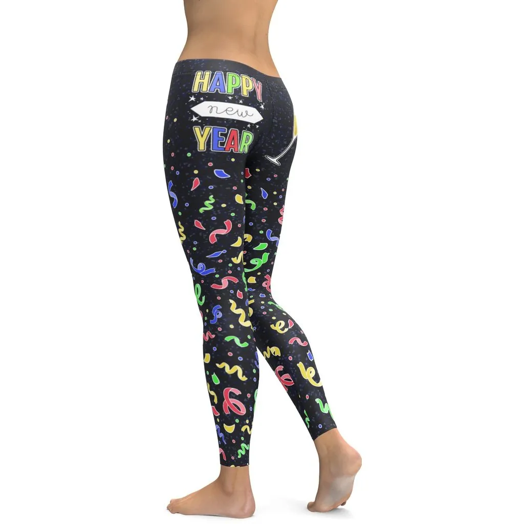 New Year Cheers Leggings