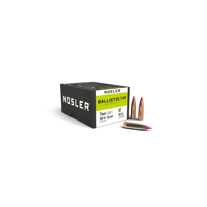 Nosler 7mm 160gr Ballistic Tip Projectiles - 50pk