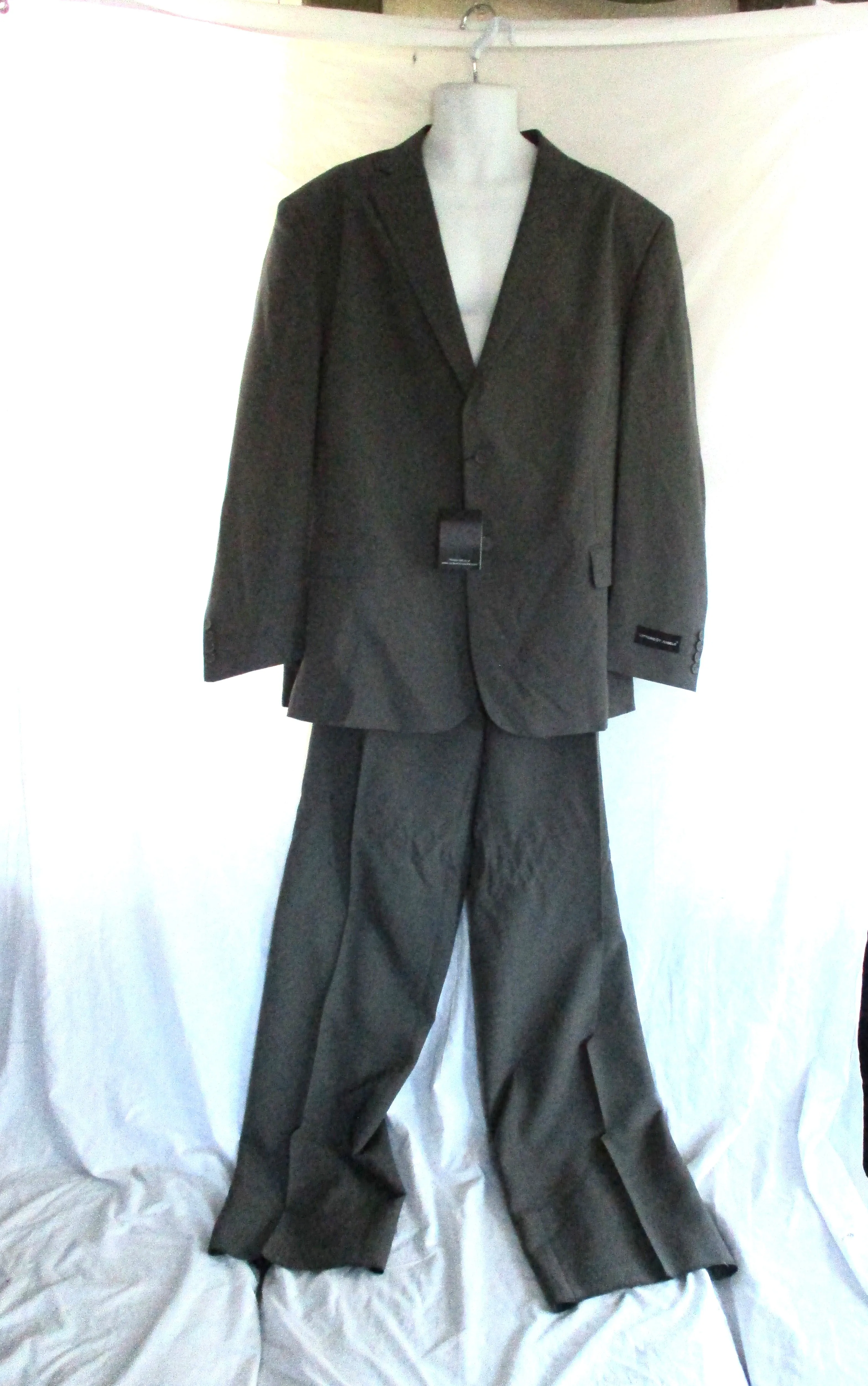 NWT NEW VITTORIO ST. ANGELO Tuxedo JACKET SUIT Pant CHARCOAL GRAY 50R 44W Formal Sports