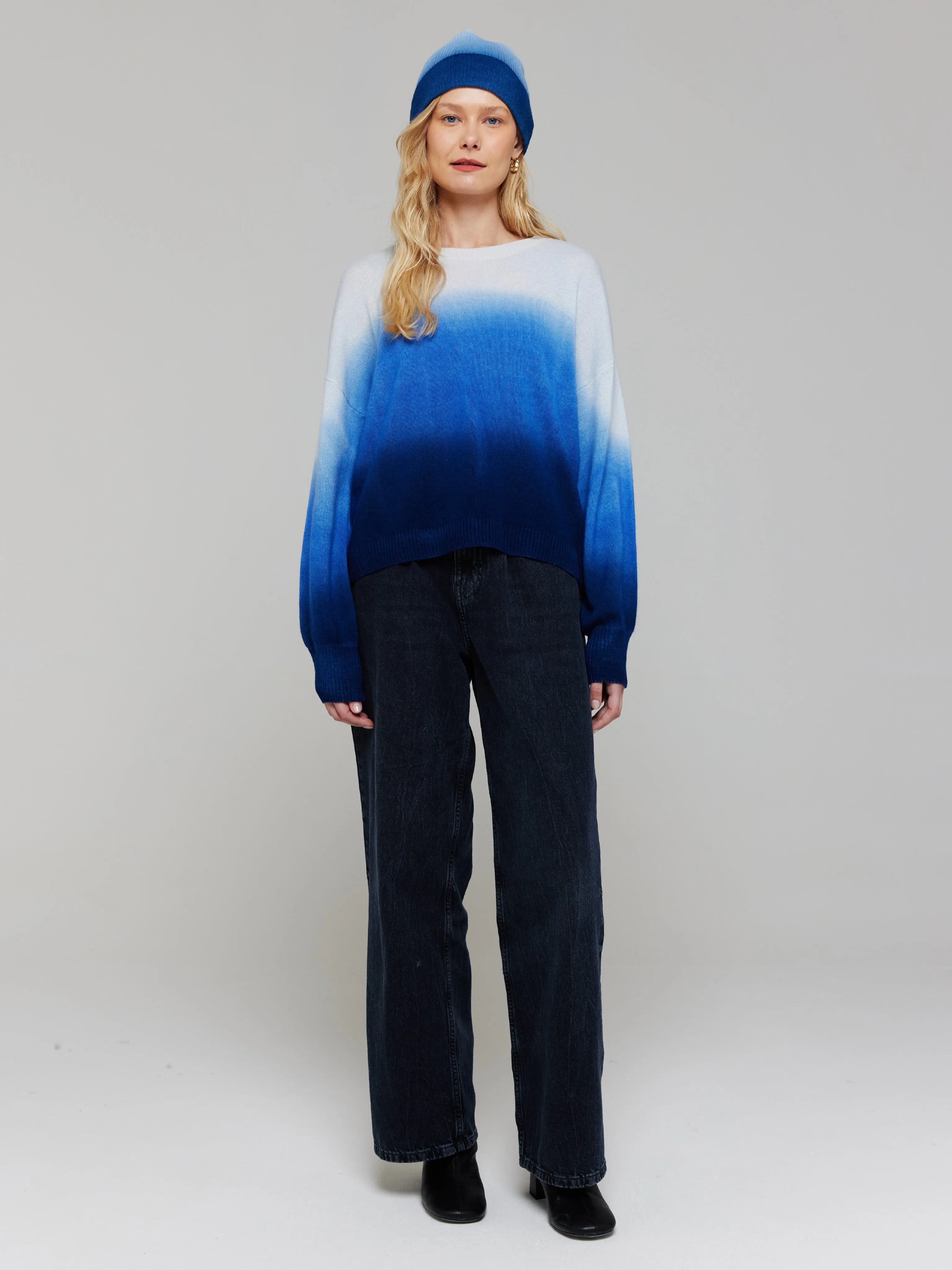 Olympia Ombre Cashmere Crew Neck