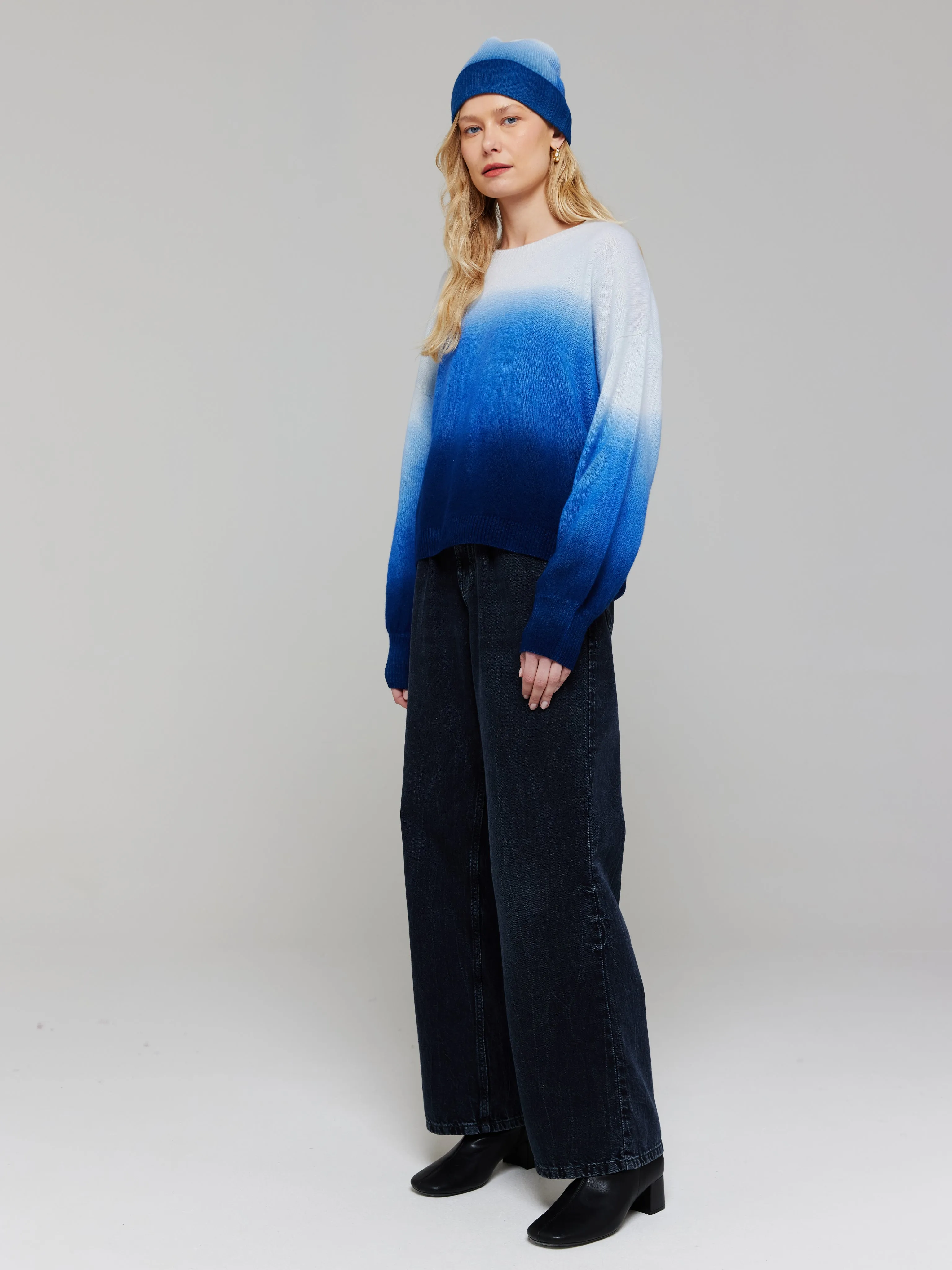 Olympia Ombre Cashmere Crew Neck