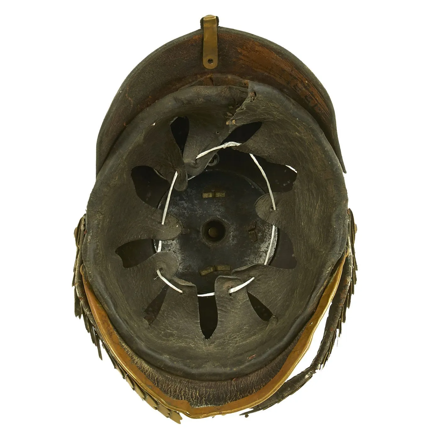 Original German Prussian M1871 Garde Foot Artillery EM-NCO Pickelhaube Helmet - Kugelhelm