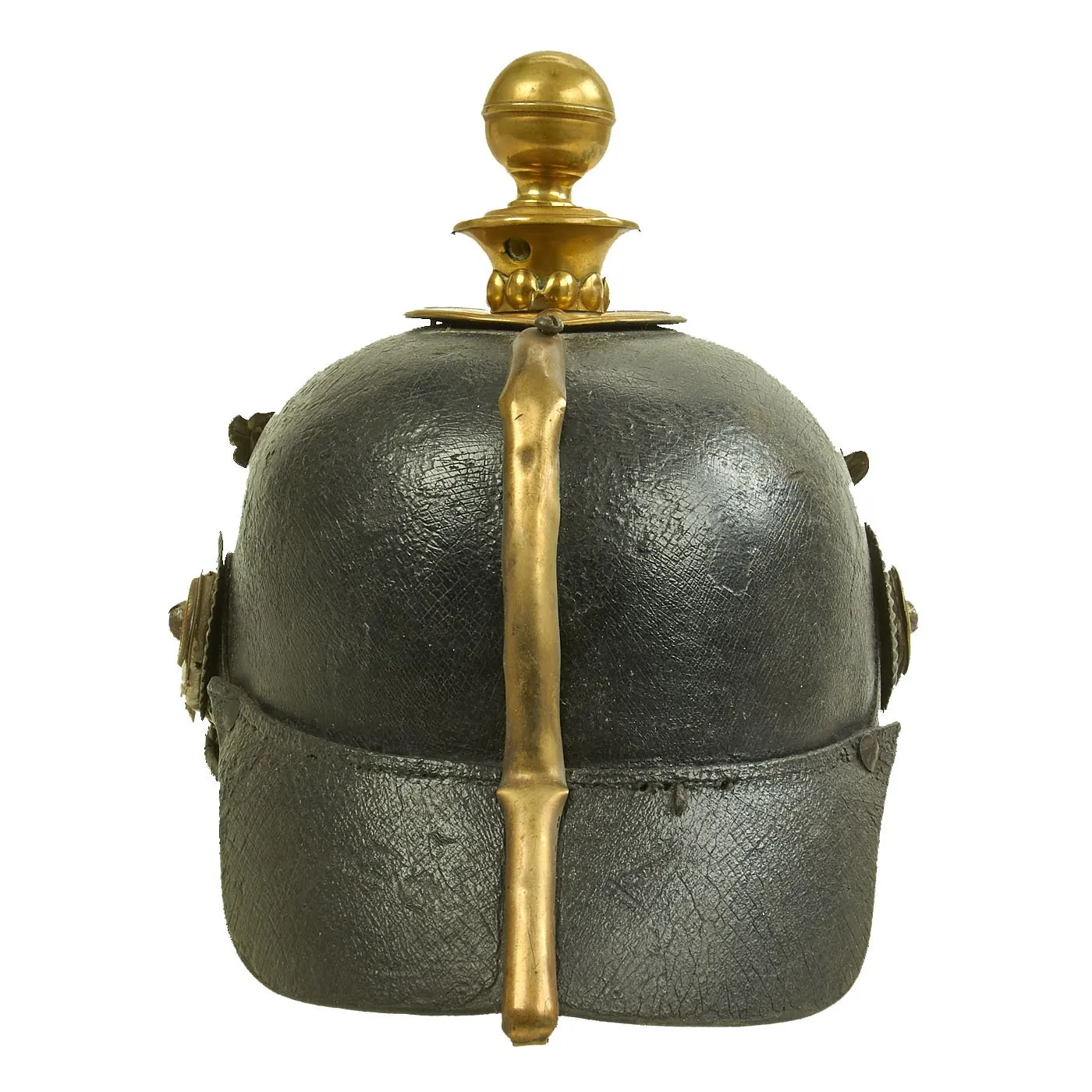 Original German Prussian M1871 Garde Foot Artillery EM-NCO Pickelhaube Helmet - Kugelhelm