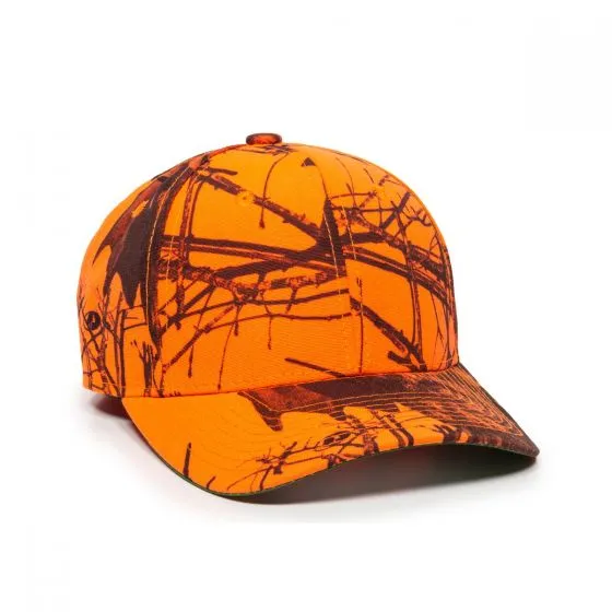 Pro Round Crown Twill Camo Hunting Cap