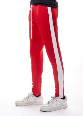 Red/White Men's Track Pants