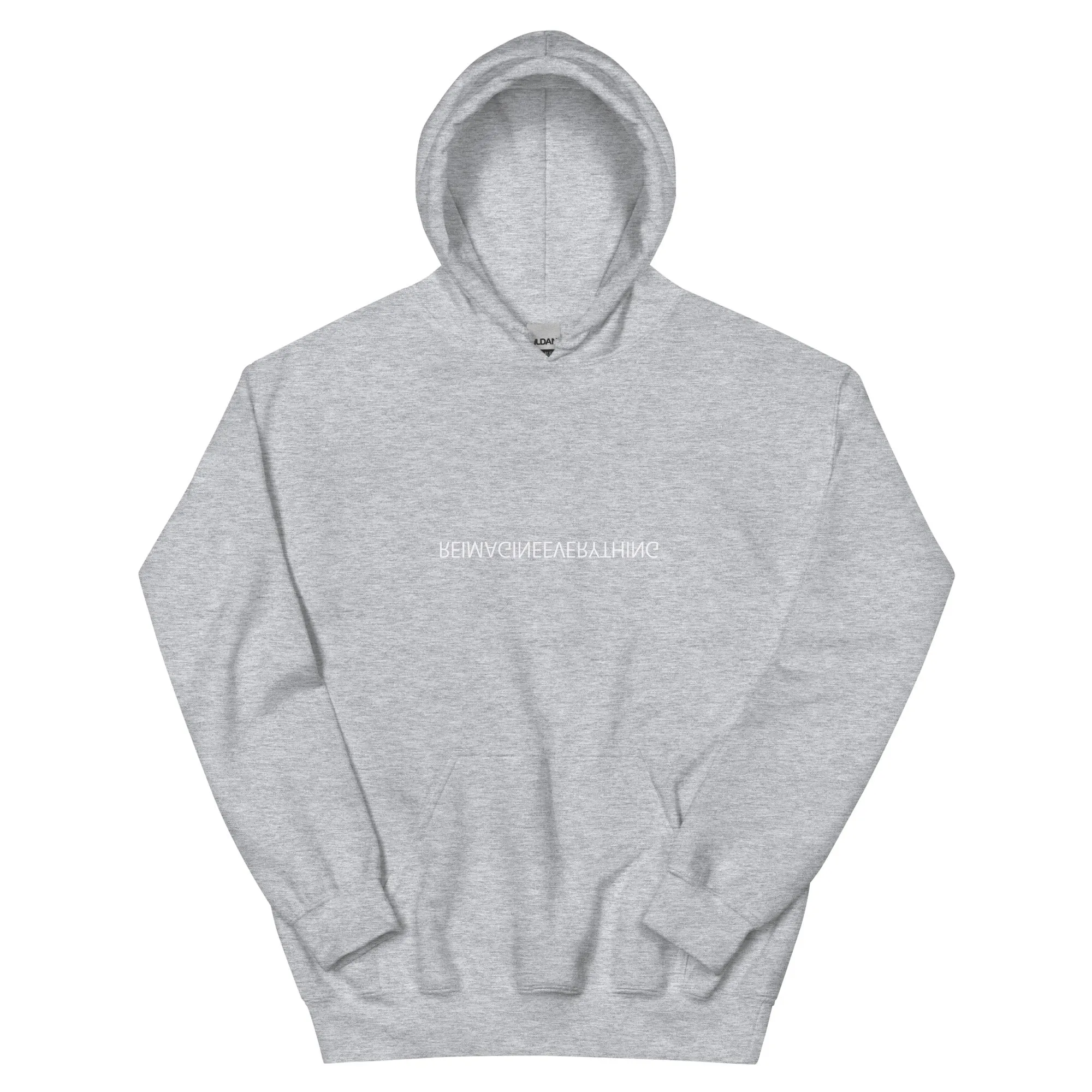 REIMAGINEEVERYTHING Hoodie by Jivomir Domoustchiev