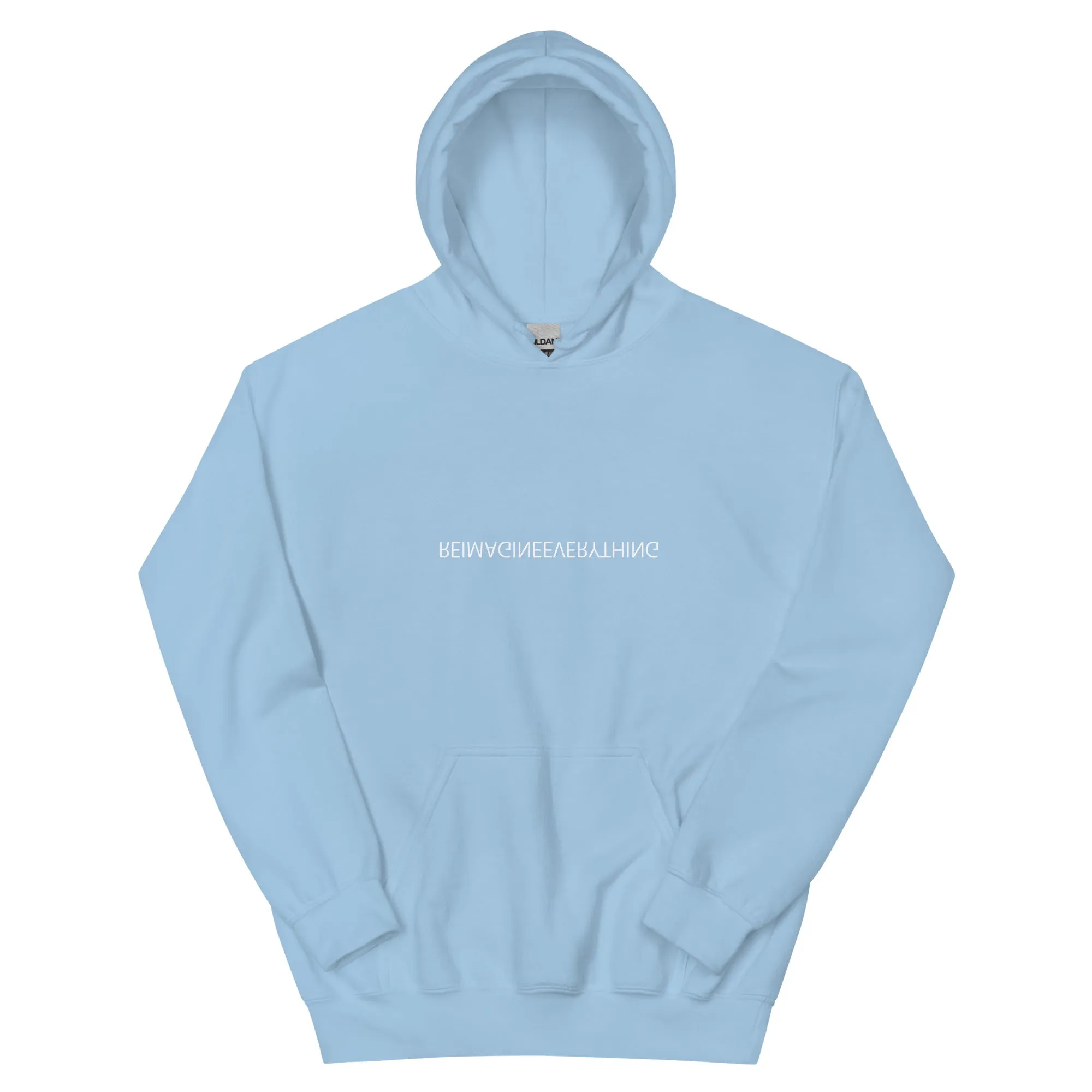 REIMAGINEEVERYTHING Hoodie by Jivomir Domoustchiev