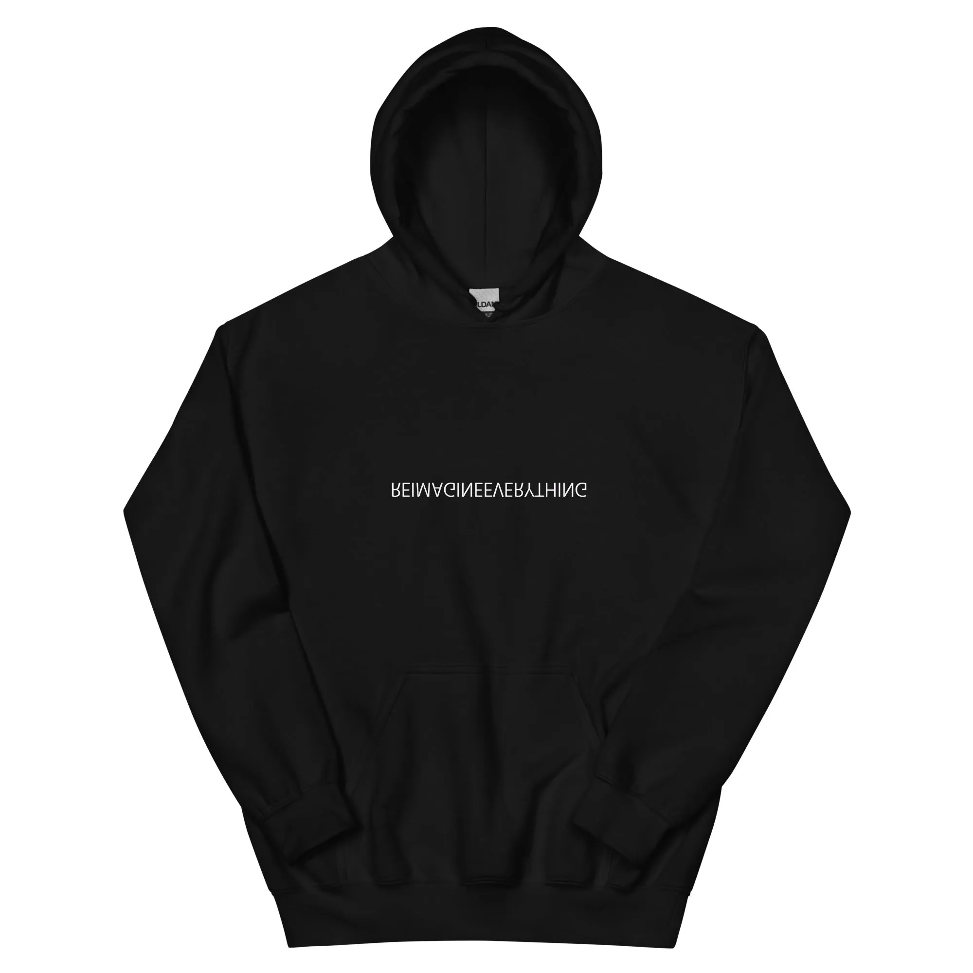 REIMAGINEEVERYTHING Hoodie by Jivomir Domoustchiev