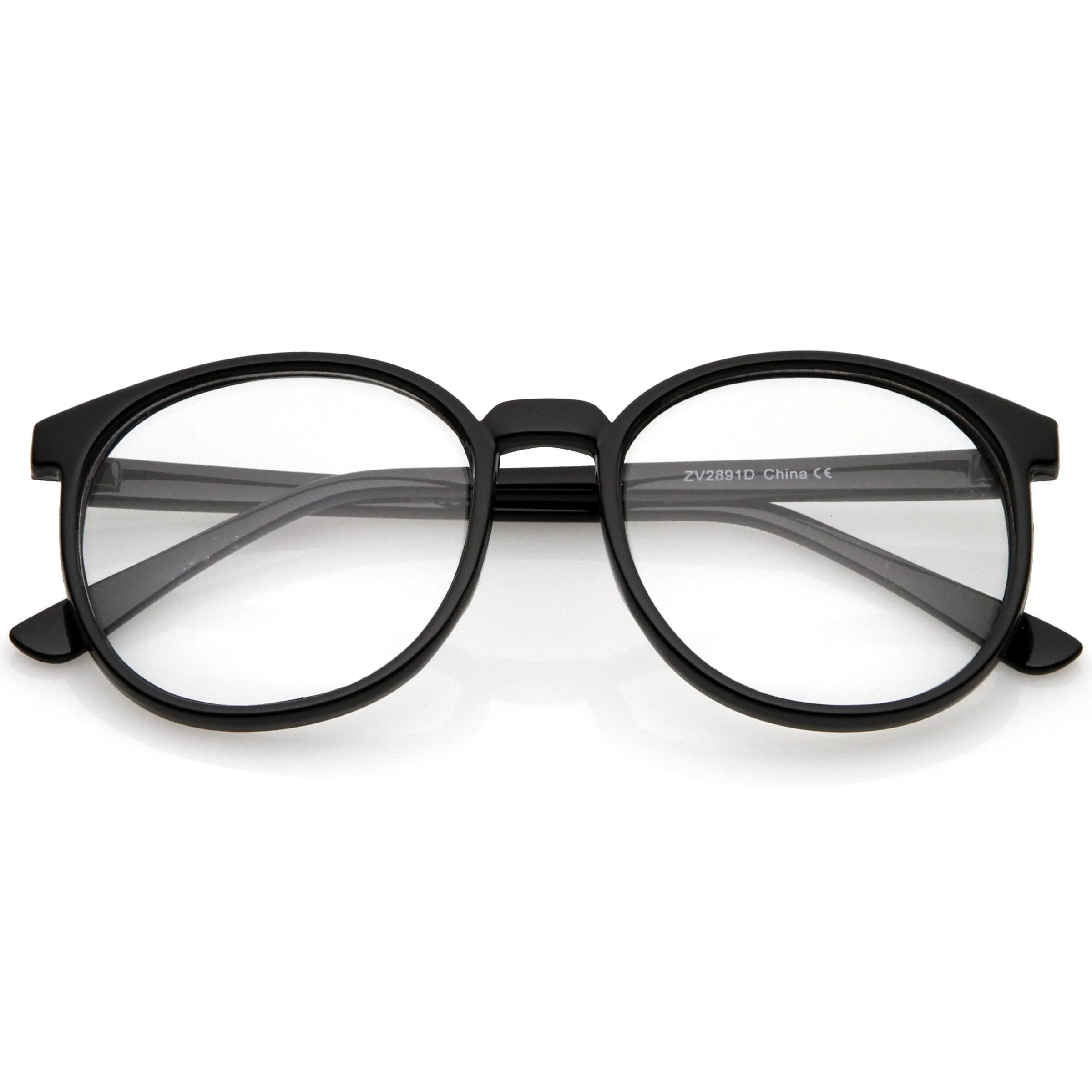 Retro Indie Dapper Round P3 Clear Lens Glasses