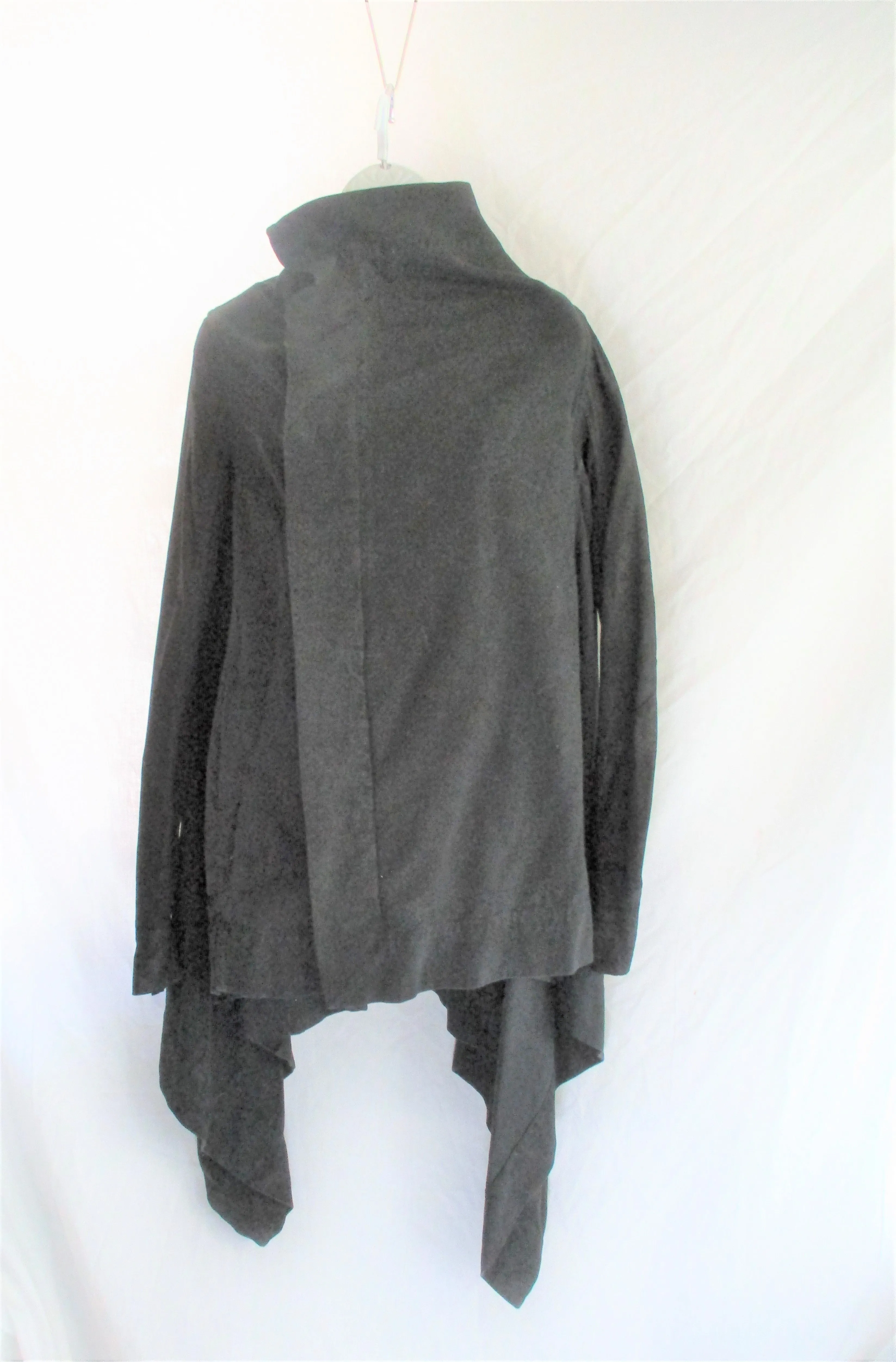 RICK OWENS DRKSHDW Asymmetrical Jacket Coat M BLACK