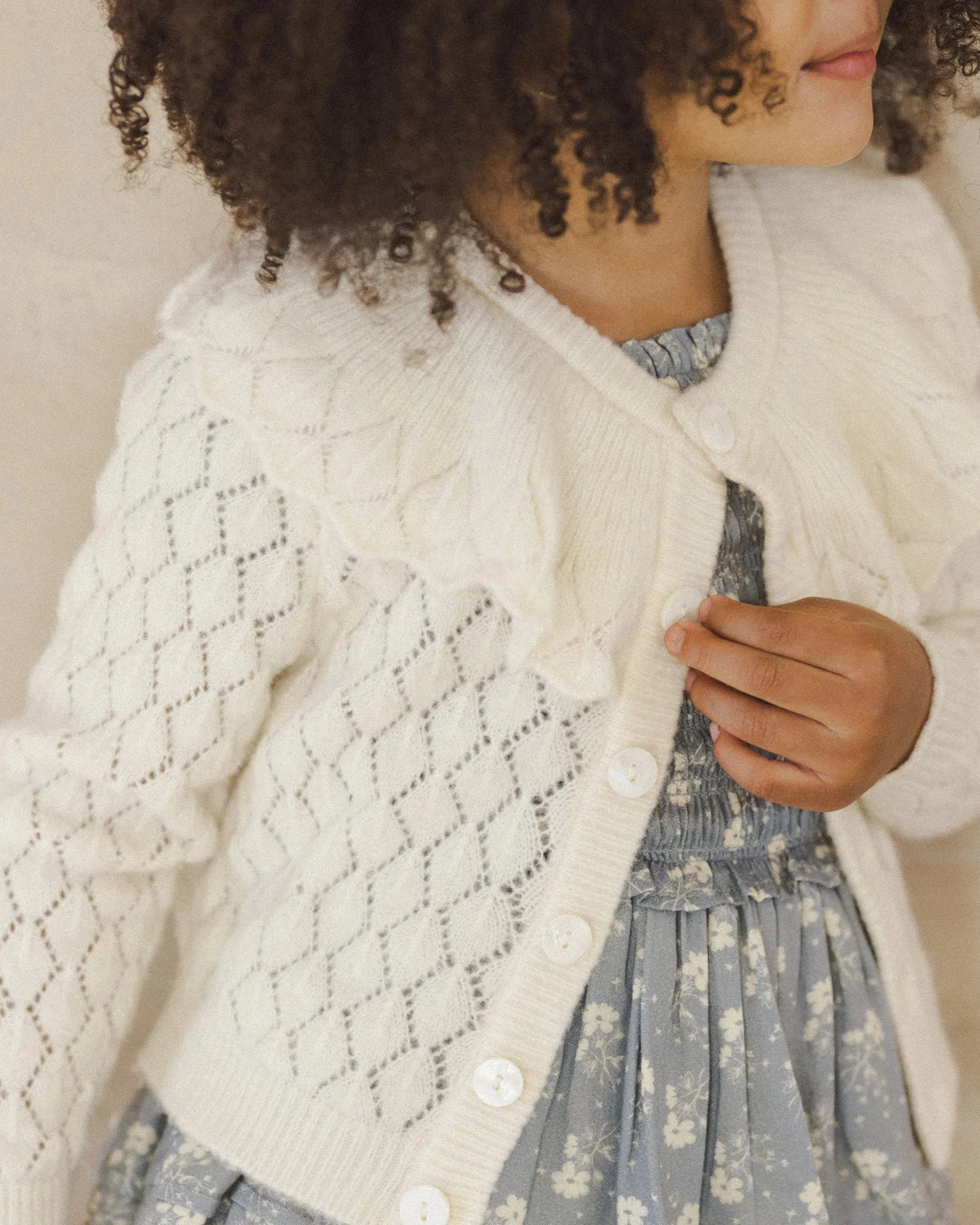 Ruffle Cardigan