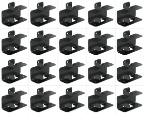 Simpson Strong-Tie APRTR Outdoor Accents® ZMAX®, Black Powder-Coated Rigid Tie® Rail Connector for 2x Joist/Post, 20-Pack