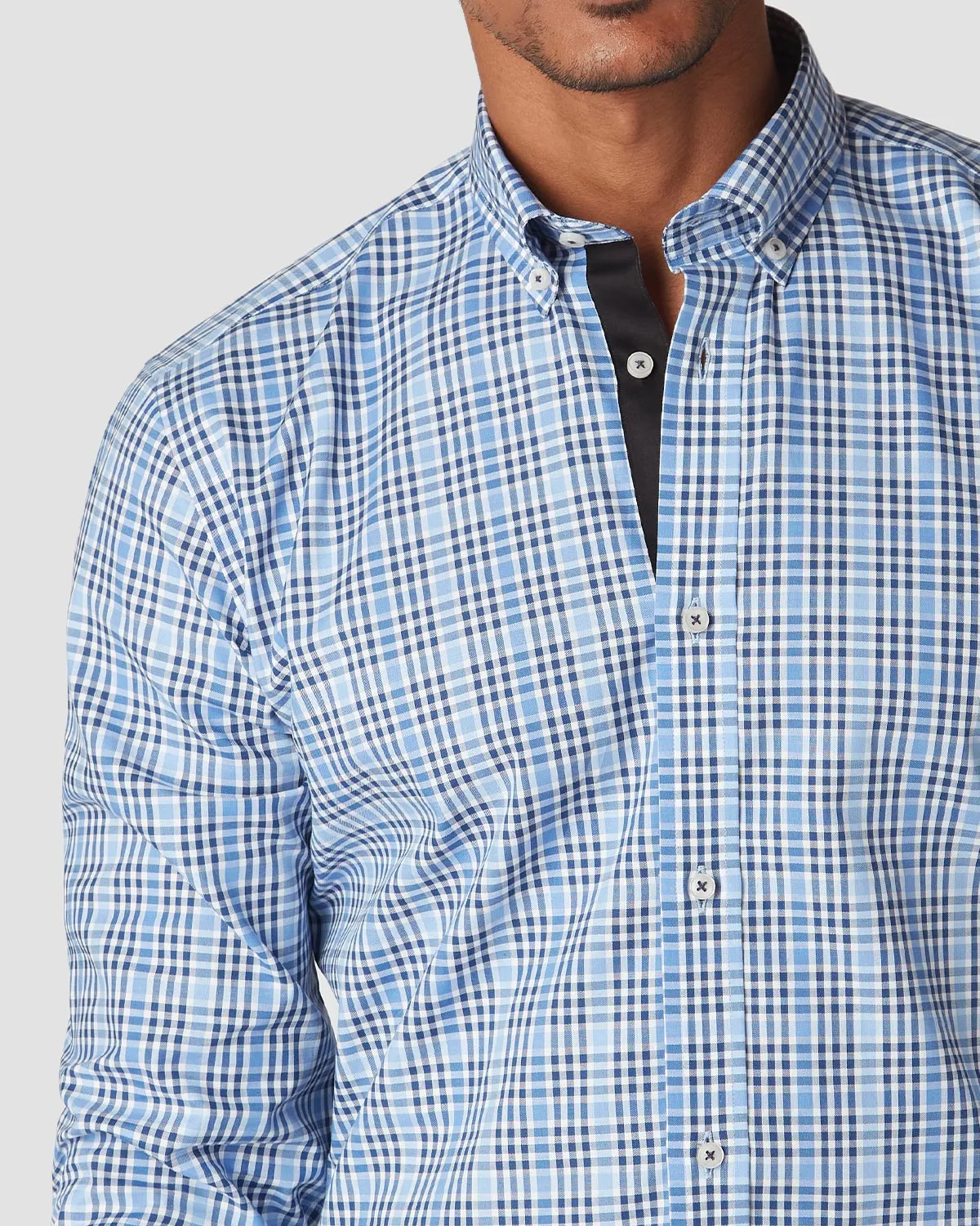 Somelos Blue Bane Checked Shirt