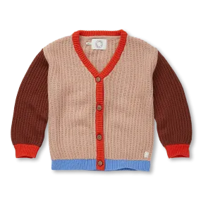 Sproet & Sprout Praline Cardigan Colourblock