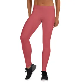 Strawberry Red Low Waist Leggings