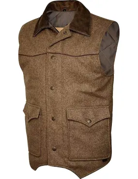 STS Ranchwear Western Vest Men's Wool Lariat Button Up Bomber STS3542