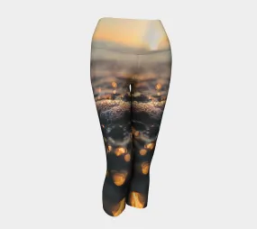 Sunset Sea Foam Fashion   Yoga Capris