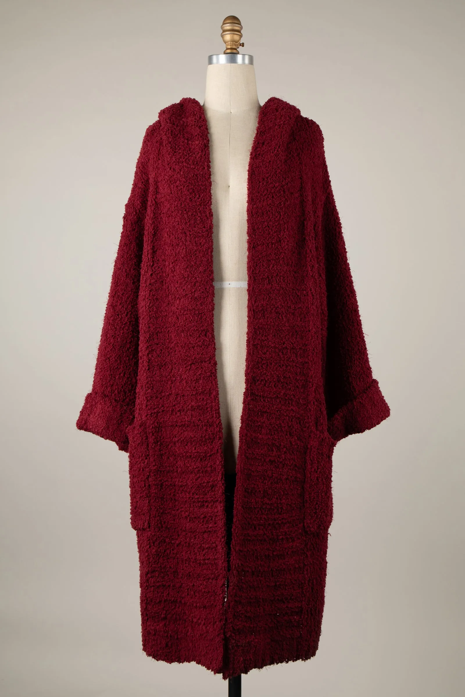 Super Fluffy Soft Winter Cardigan With Hood