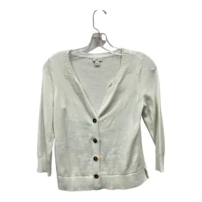 Sweater Cardigan By J. Jill In White, Size:Xs