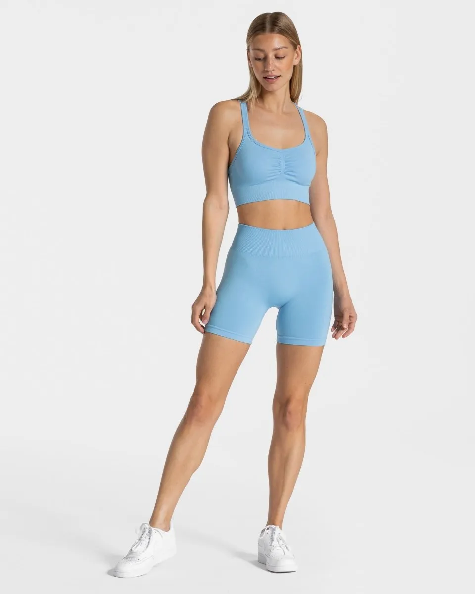 Timeless Scrunch Short "Babyblau"