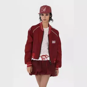 Toleet 90s streetwear High-Grade Style Retro Baseball Uniform Coat for Women 2024 New Fashion Loose Coat