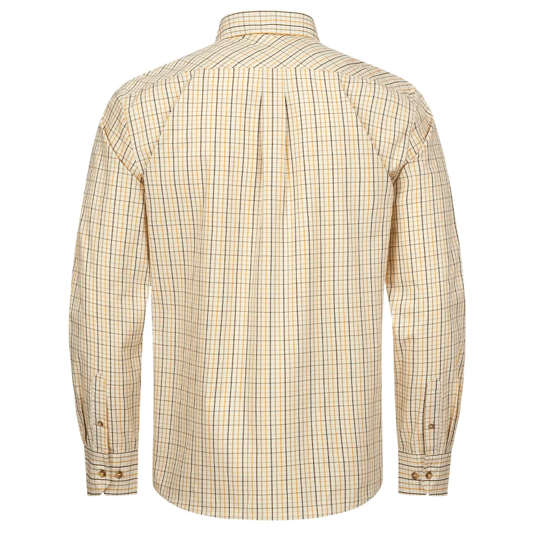 Tristan Shirt 22 - Beige/Yellow Checked by Blaser