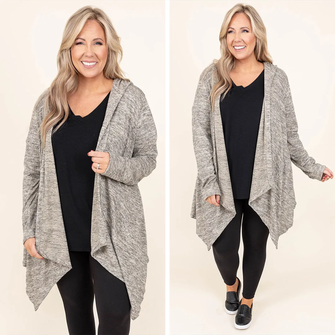 Two Sides To The Story Cardigan, Oatmeal