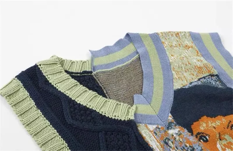 Van Gogh Twist Knitted Vest