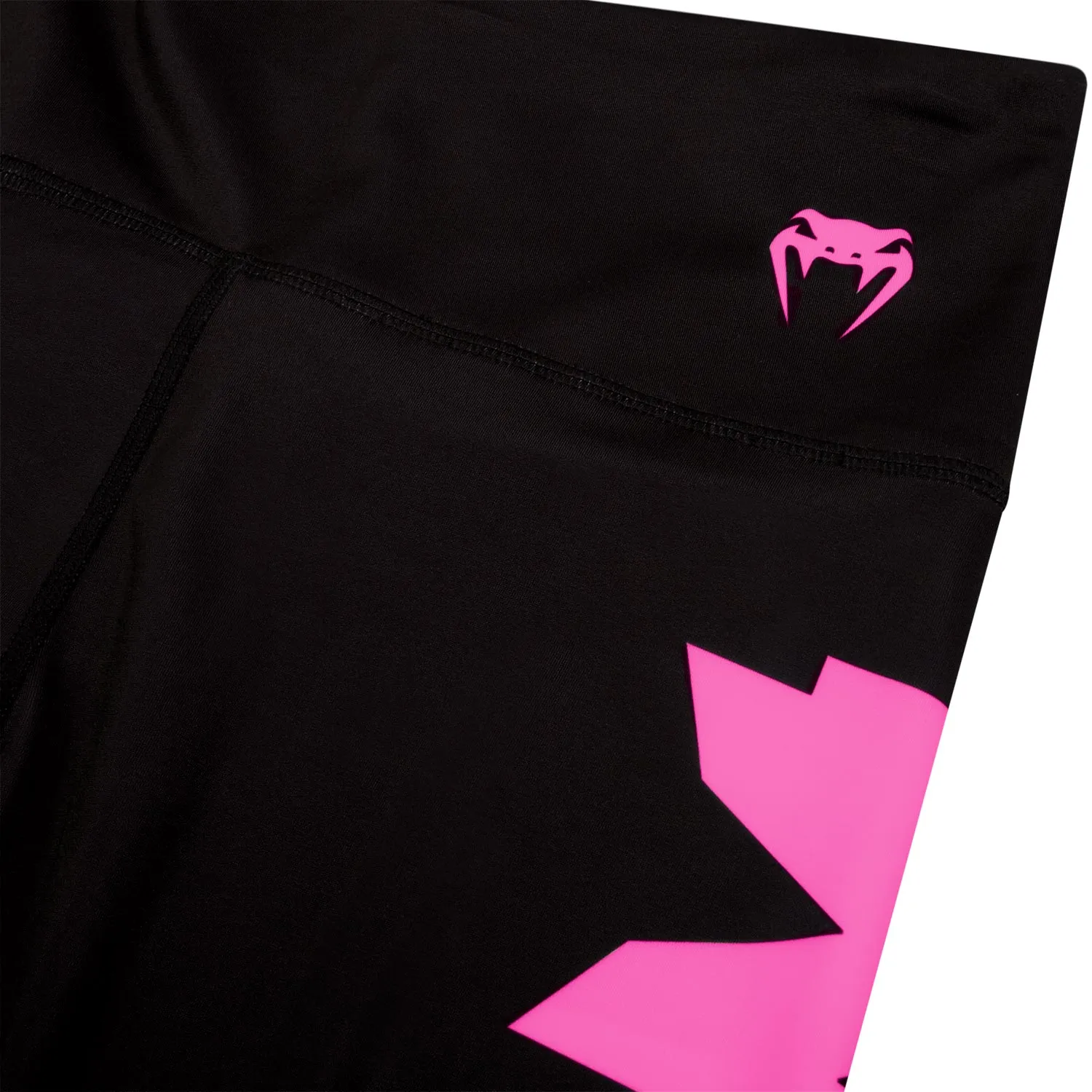 Venum Giant Cropped Leggings - Black/Neo Pink