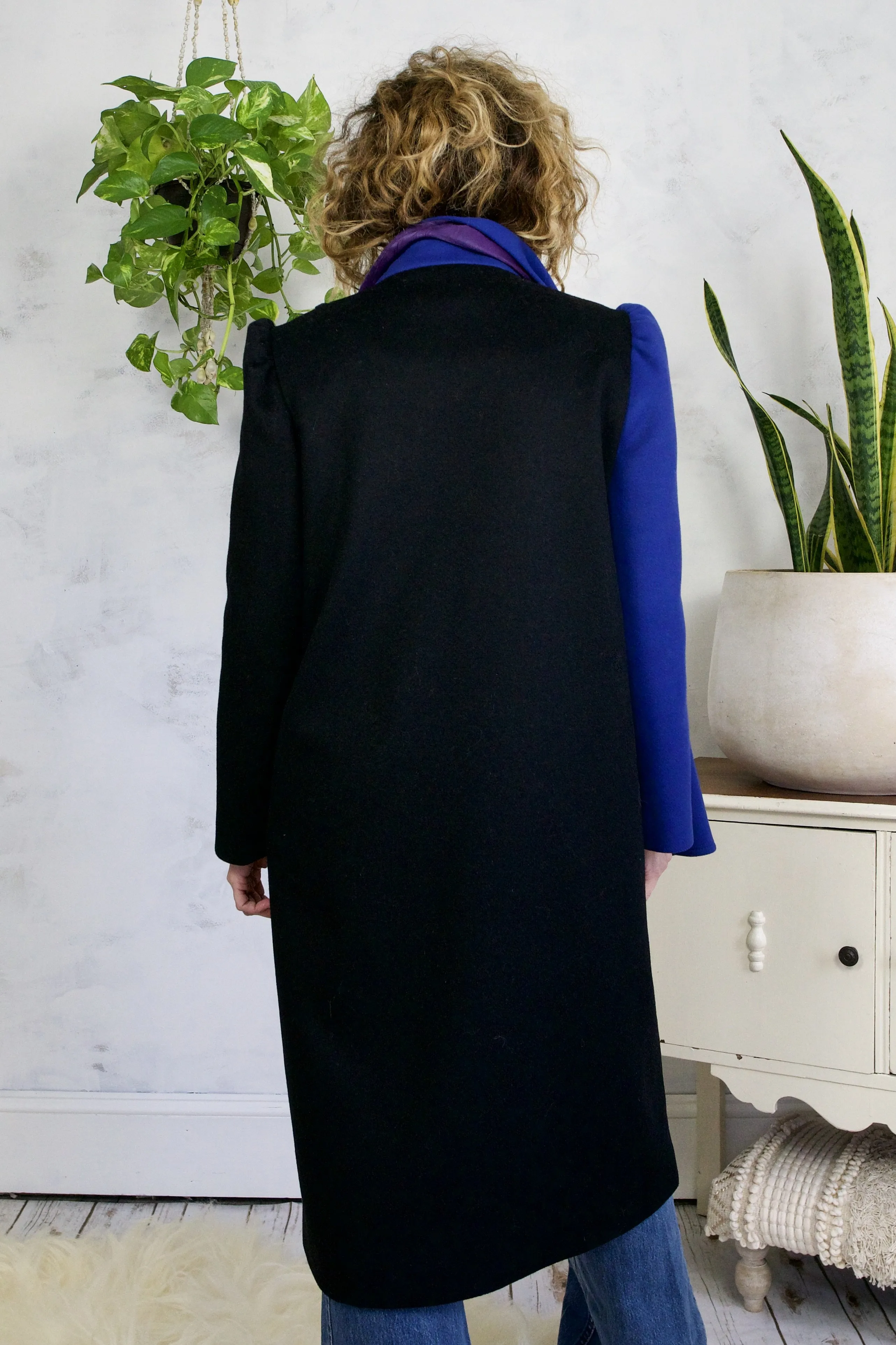 Vintage Avant Garde Wool Scarf Coat