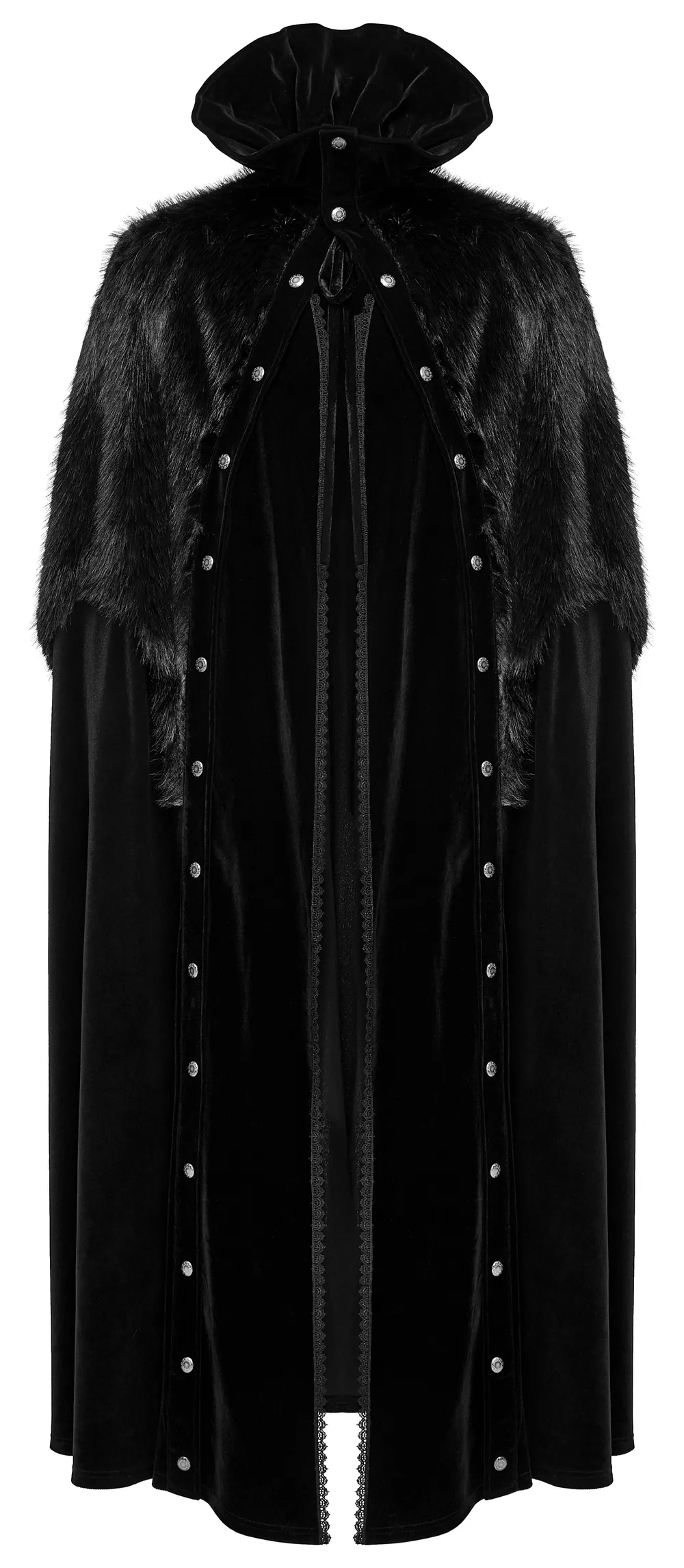 Vintage-Inspired Lux Velvet Hooded Cloak