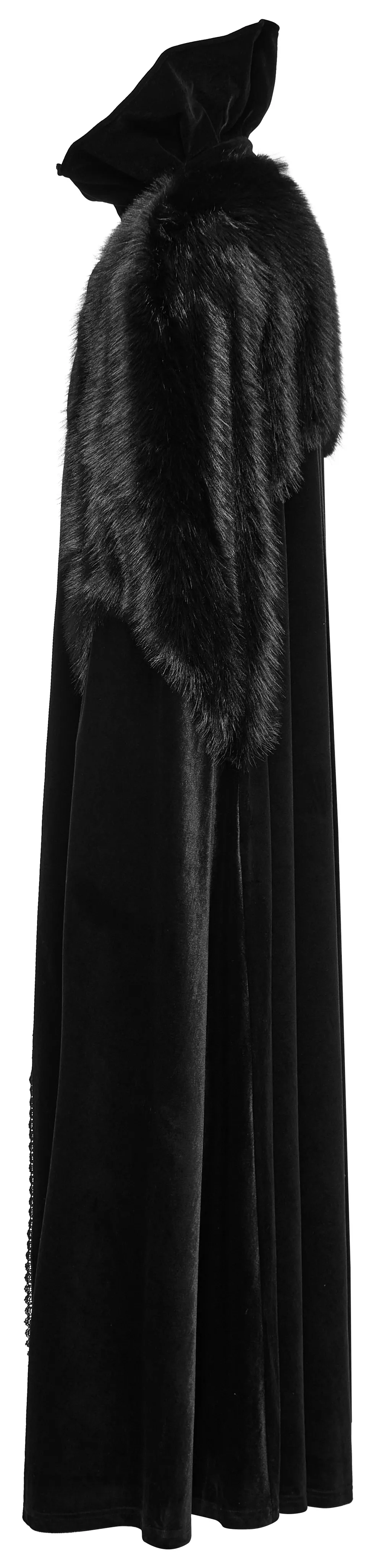 Vintage-Inspired Lux Velvet Hooded Cloak