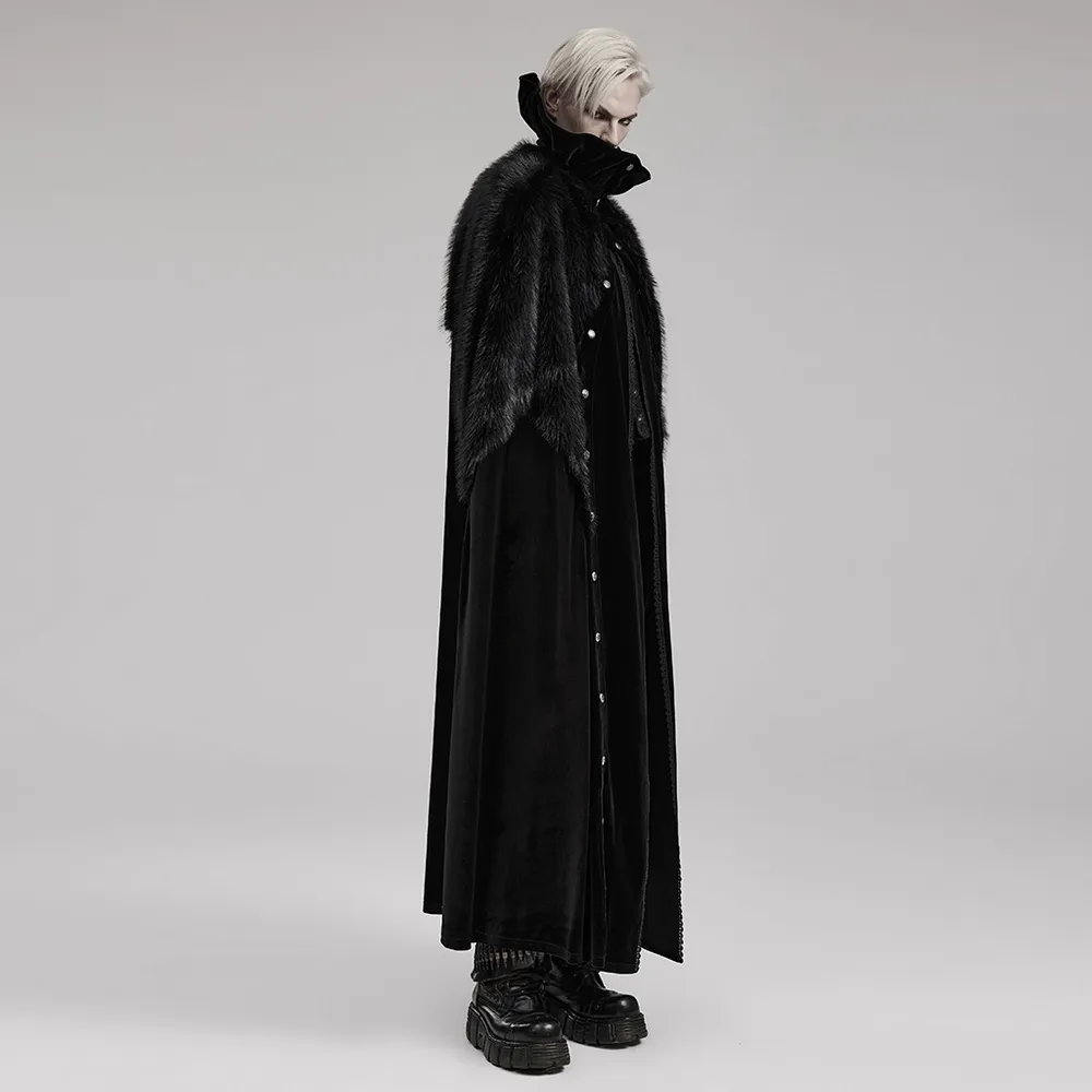 Vintage-Inspired Lux Velvet Hooded Cloak