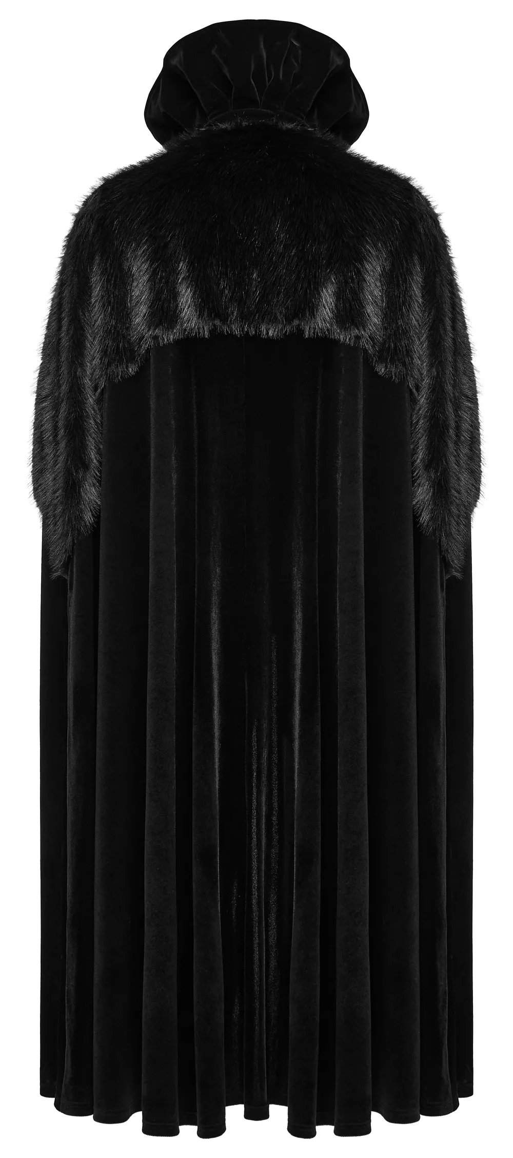 Vintage-Inspired Lux Velvet Hooded Cloak