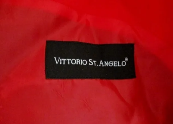 VITTORIO ST. ANGELO JACKET SUIT BLAZER RED 42S Formal Sports