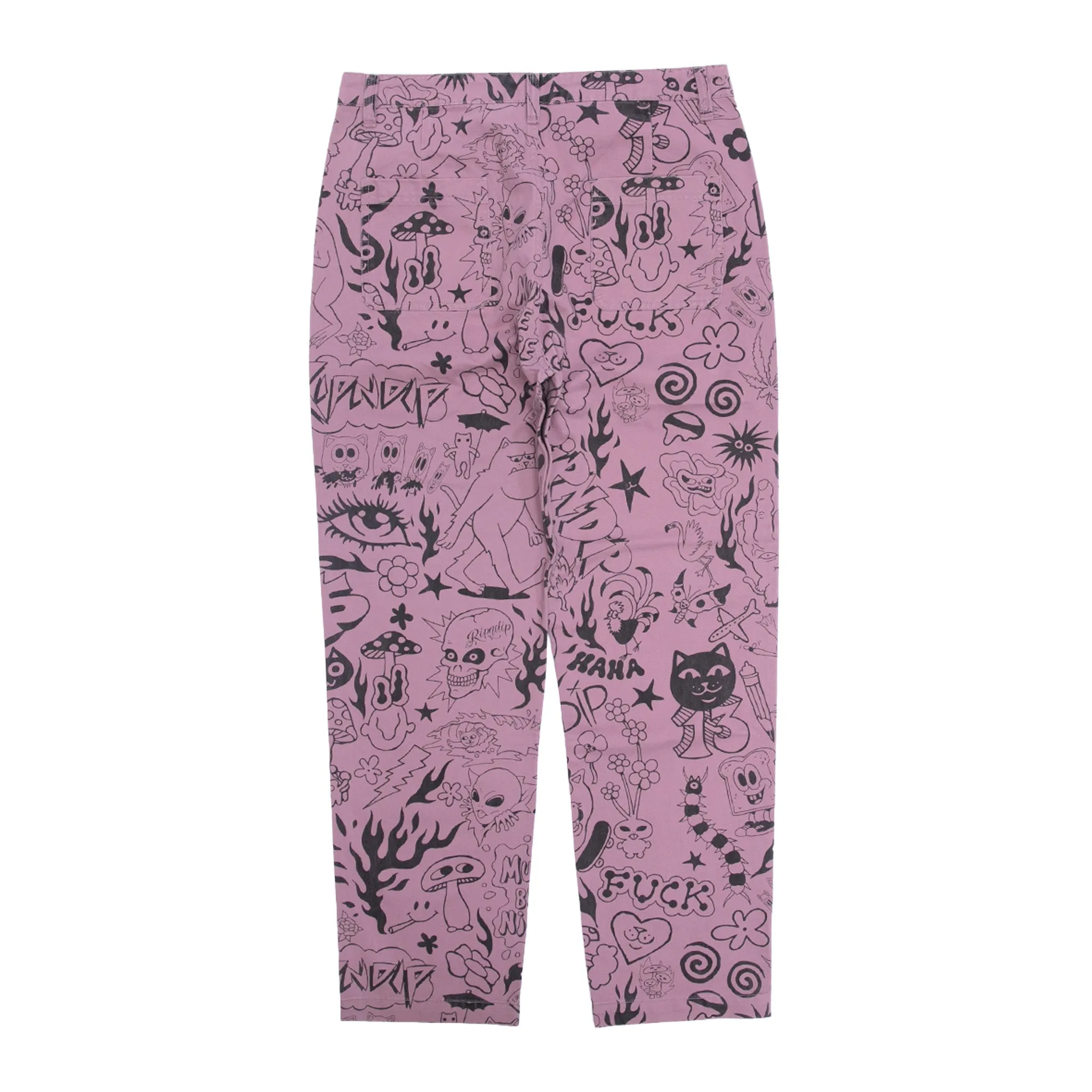 We Don't Care Twill Pants (Mauve)