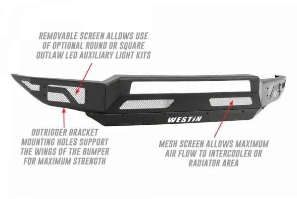 Westin 58-41215 - Pro-Mod Front Bumper for Chevrolet Silverado 1500 19-22