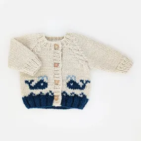 Whale Cardigan Sweater- Huggalugs