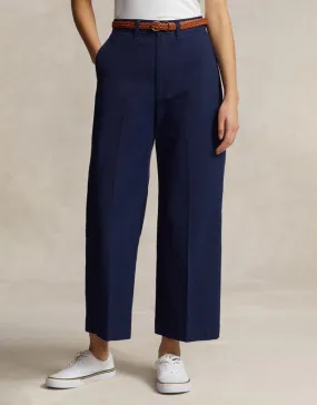 Wide leg chino pants