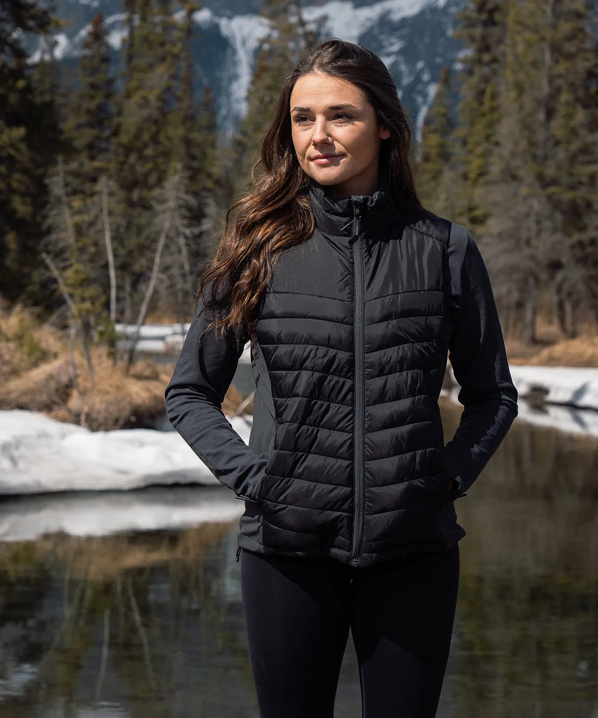 Womens Montserrat thermal vest | Spruce/Mallard