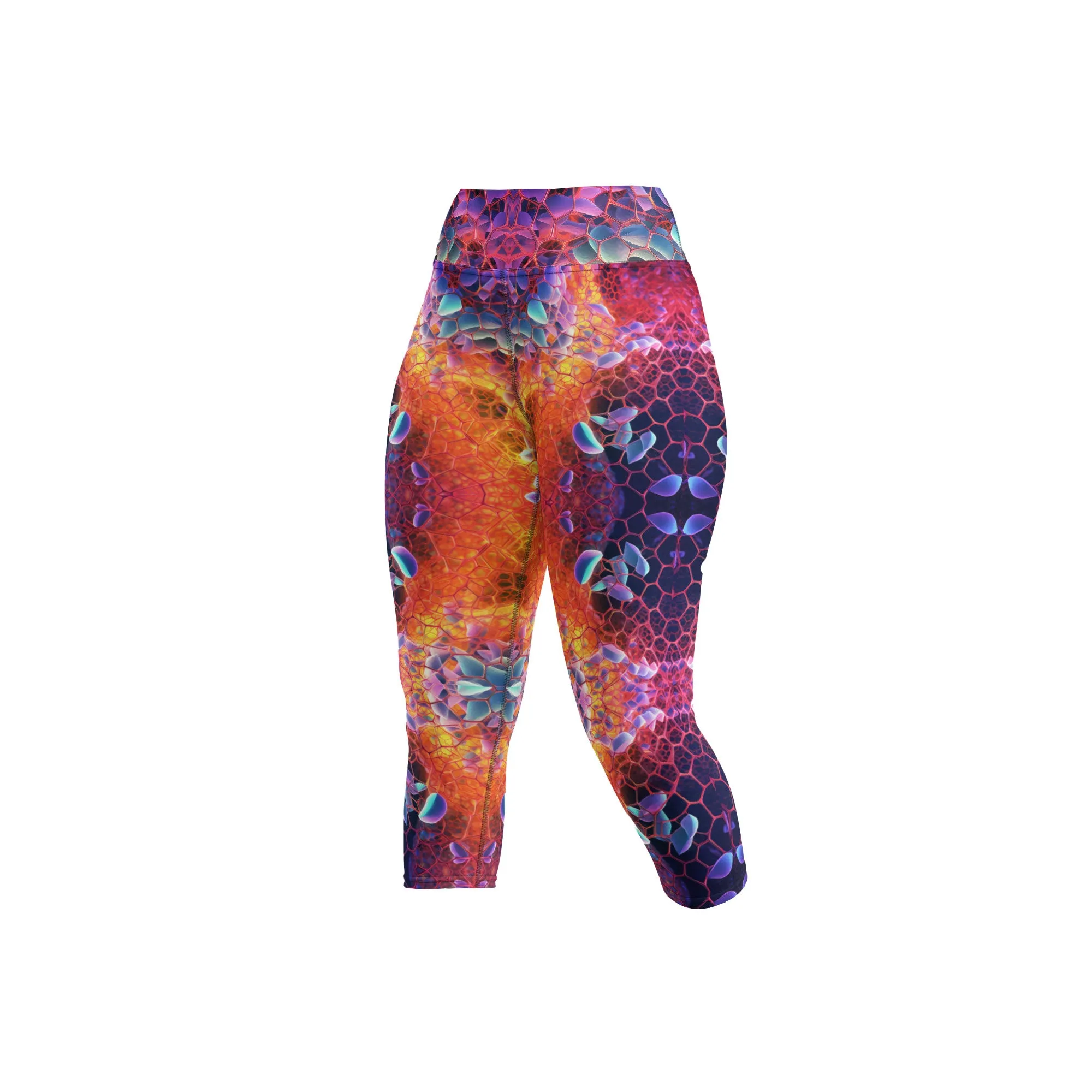 Yoga Capri Leggings Biological Obstacles